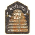 thumbnail image 1 of Hive Rules Metal Sign, 1 of 1