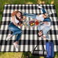 thumbnail image 1 of Hivernou Extra Large Picnic Blanket Waterproof Foldable Beach Blanket for Camping Beach Park Grass-78.7" x 78.7", 1 of 7