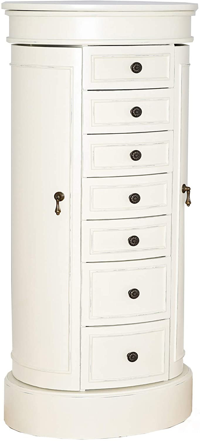 Hives Honey Bailey Round Free Standing Jewelry Armoire Tuscan