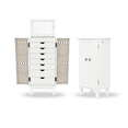 thumbnail image 1 of Hives & Honey Cabby Locking Jewelry Armoire - White, 1 of 10