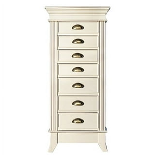 Tall white jewelry armoire deals