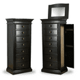 thumbnail image 1 of Hives & Honey Landry Black Jewelry Storage Armoire, 1 of 10