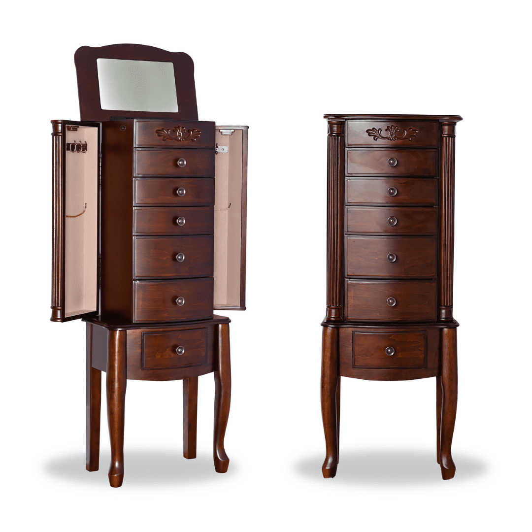 HIVES AND HONEY Hives & Honey Morgan Jewelry Armoire - Walnut
