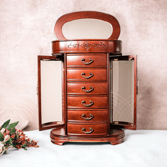 Hives & Honey Patricia Jewelry Chest, Cherry
