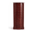 thumbnail image 1 of Hives & Honey - Raelynn Jewelry Armoire: Classic 8-Drawer Design with Vanity Mirror & Lockable Security, Cherry, 1 of 8