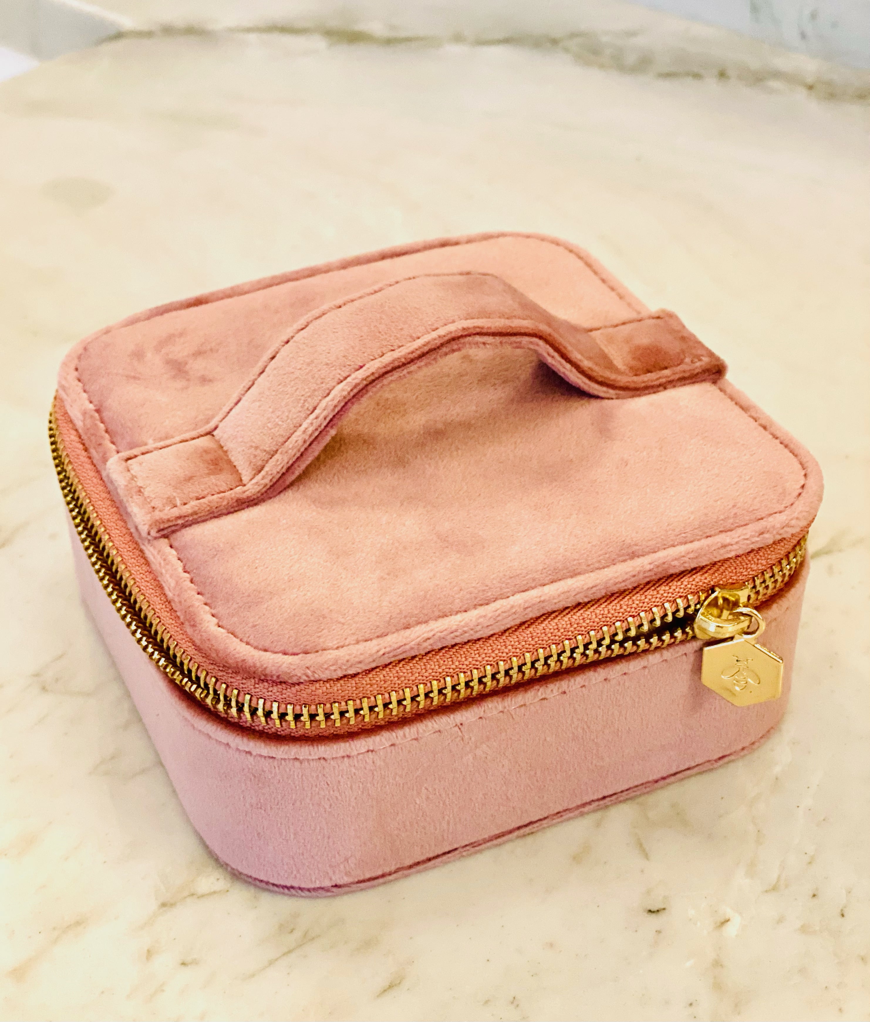 Hives & Honey Vida Rose Jewelry Travel Case with Storage for Women