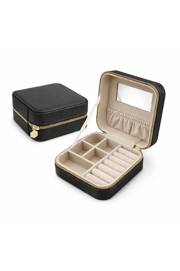 Hives & Honey Women's Black Mya Compact Jewelry Travel Case