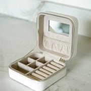 Hives & Honey Women's White Mya Compact Jewelry Travel Case