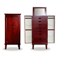 thumbnail image 1 of Hives and Honey Cabby Fully Locking Standing Jewelry Armoire - Cherry, 1 of 10