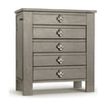 thumbnail image 1 of Hives and Honey Emma Wood Jewelry Chest: Modern Grey Tabletop Storage with 4 Drawers for Women, 1 of 7