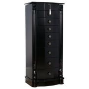 Hives and Honey Florence 8 Drawer Standing Jewelry Armoire - Rich Black