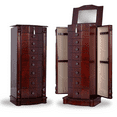 thumbnail image 1 of Hives and Honey Florence Free Standing Jewelry Armoire - Cherry, 1 of 11