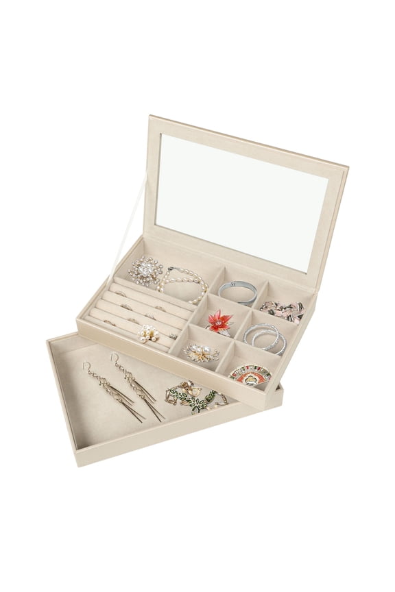 Jacque Gold Stackable Jewelry Tray Jewelry Organizer For Women