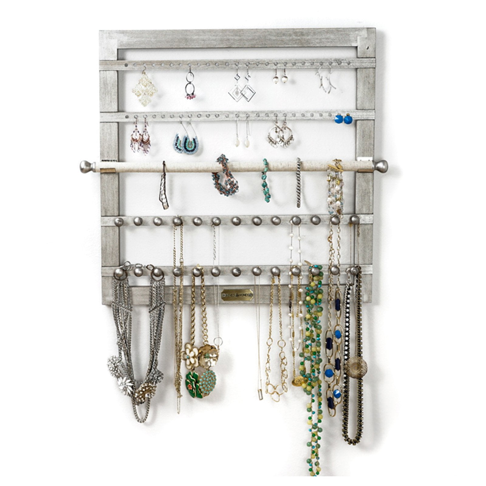Hives and Honey Karli Silver Wood Jewelry Frame for Women