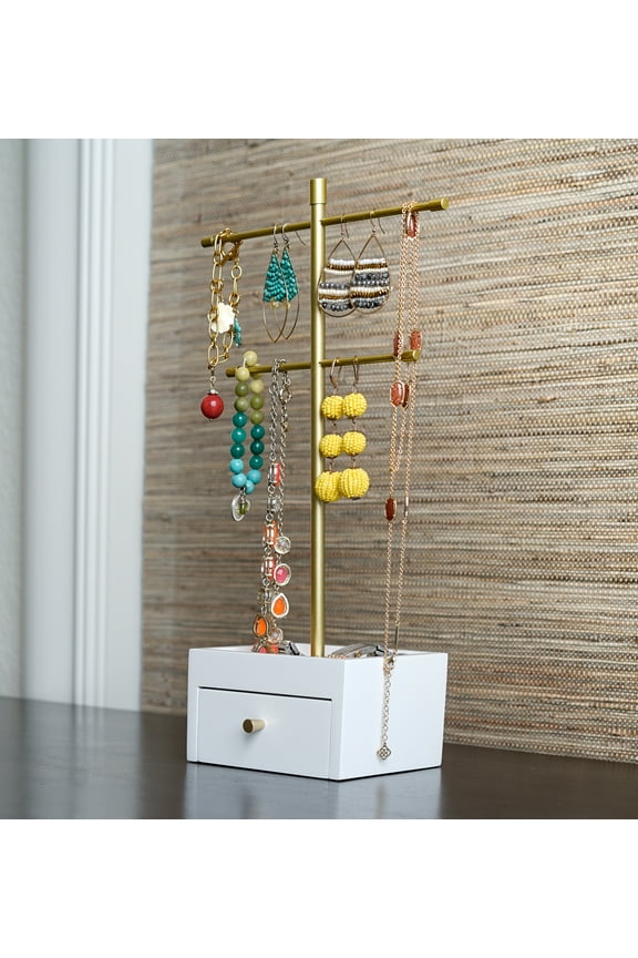 Katie Female Jewelry Stand, White