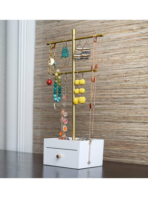 Katie Female Jewelry Stand, White