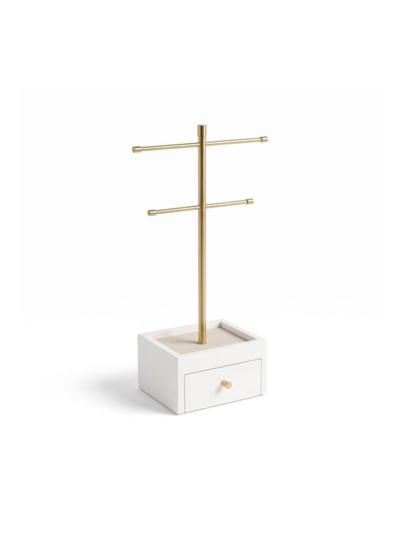 Katie Female Jewelry Stand, White