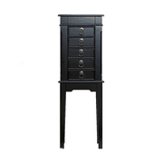 Hives and Honey Meg Wood Black Jewelry Armoire for Women