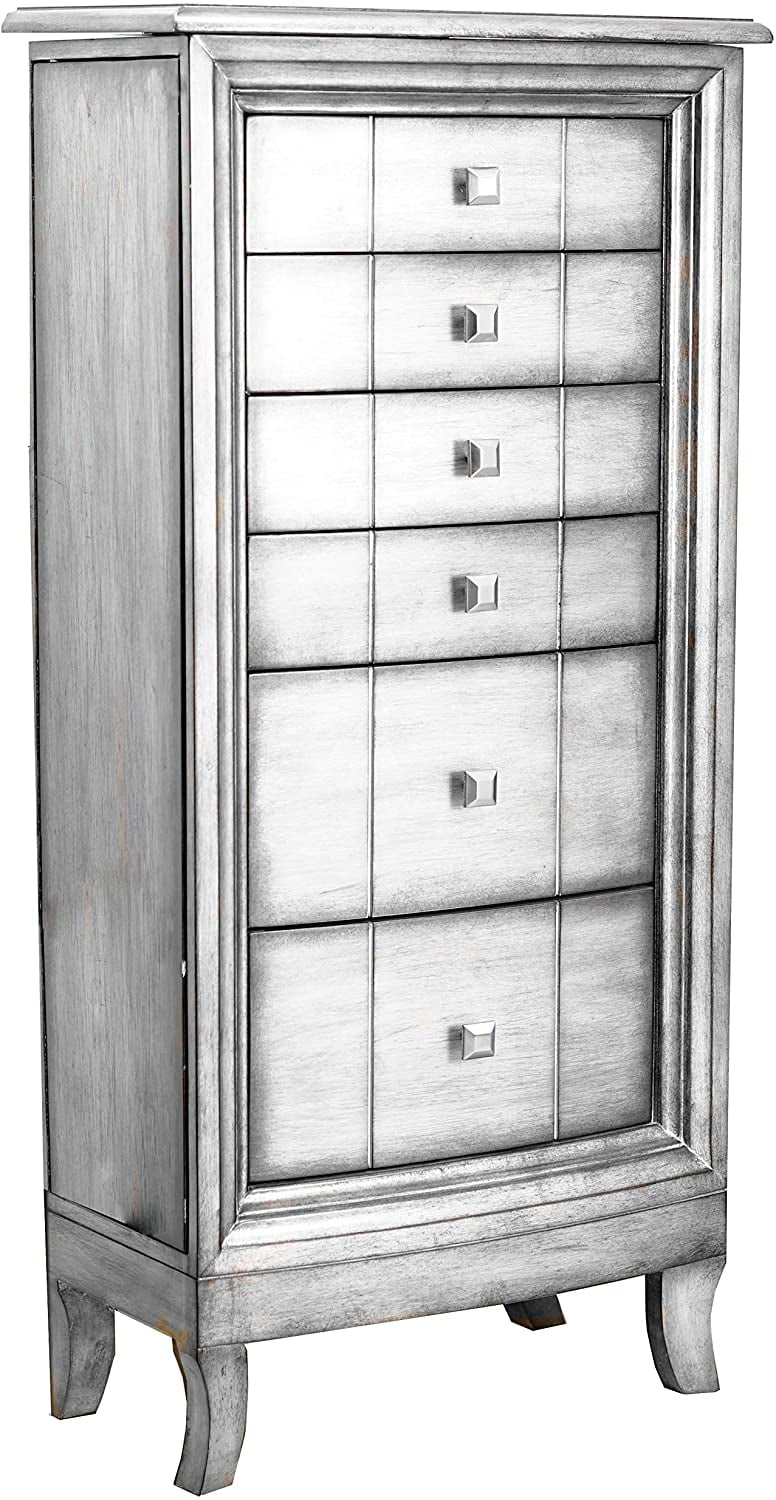 Hives and Honey Natalie Standing Jewelry Armoire Antiqued Silver