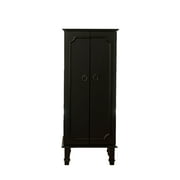 Hives and Honey Women's Gaby Fully Locking Jewelry Armoire, Black