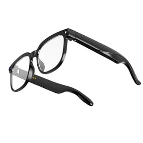HIVISUALS AI Smart Glasses with Camera & ChatGPT, Hands-Free 1080P Video, Real-Time Translation, 7H Playtime, Open-Ear Audio, Detachable Lenses for Travel Vlog