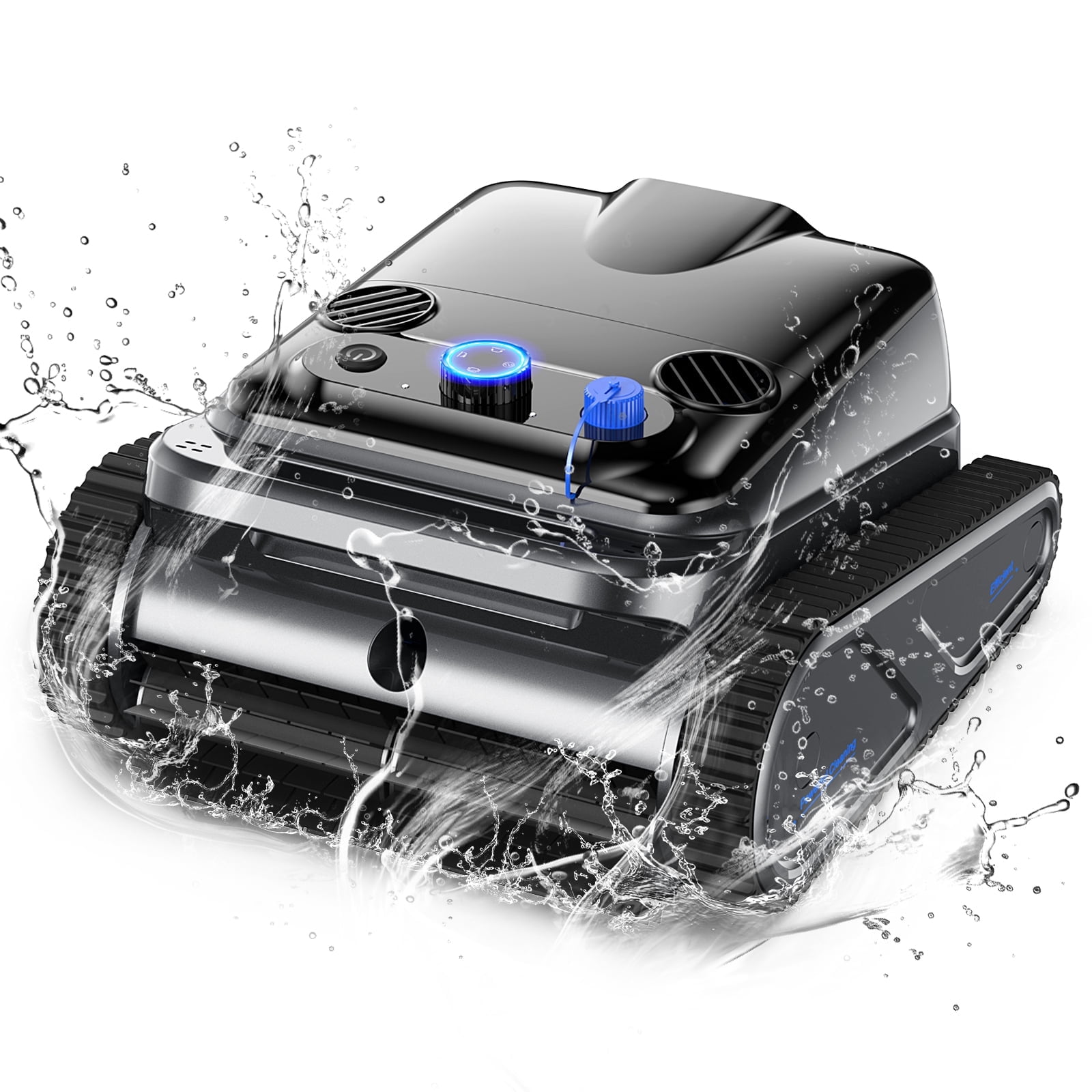 Hivroo Cordless Robotic Pool Cleaner Pool Vacuum with Wall Climbing for Inground Pools Wall & Waterline Cleaning