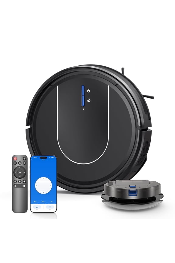 Robot Vacuum Cleaner, Robot Vacuum and Mop Combo with WIFI/Alexa for Carpet, Hardwood & Tile