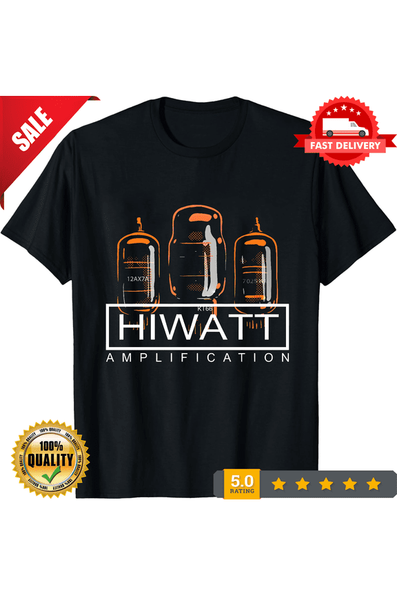 Hiwatt Amplifiers Amps Logo T-Shirt Funny Size S to 5XL, CROWD FAVORIT-TH78854