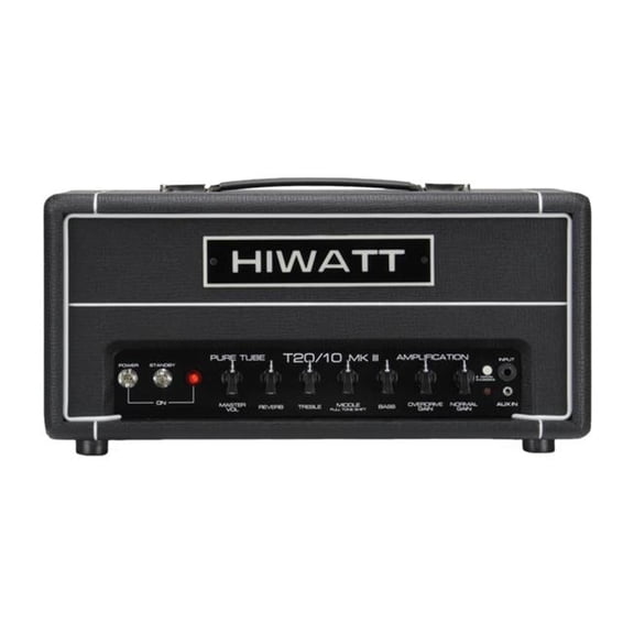Hiwatt TB2010H-U 20-10W 2-Channel Guitar Amplifier Head with Spring Reverb