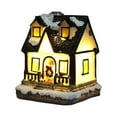Hixanqinu Christmas House Small Micro Resin Ornaments Decorations Home