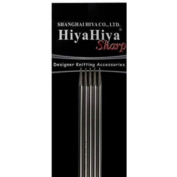 HiyaHiya 8 inch Sharp Double Pointed Needles (Set of 5) Size US 3 (3.25mm) HISSTDP8-3