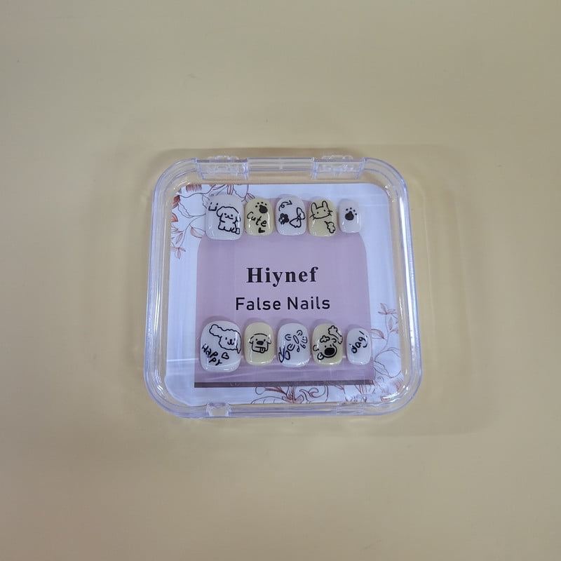 Hiynef False nails – Full Cover Artificial Nails for DIY Manicure, Durable Press-On Nails for Salon and Home Nail Art
