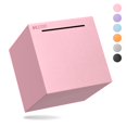 thumbnail image 1 of Hizgo Pink Stainless Steel Piggy Bank for Adult, Must Break to Open Money Saving Box (Pink 4.72 Inch), 1 of 7