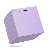 Hizgo Purple Stainless Steel Piggy Bank for Adult, Must Break to Open Money Saving Box (Purple 7.9 Inch)