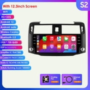 Hizpo Android 13 Car Stereo Radio For Toyota 4Runner 2010-2019 Apple CarPlay Bluetooth WiFi AUX 8 Core 4+32GB Head Unit Multimedia GPS Navigation Player In Dash