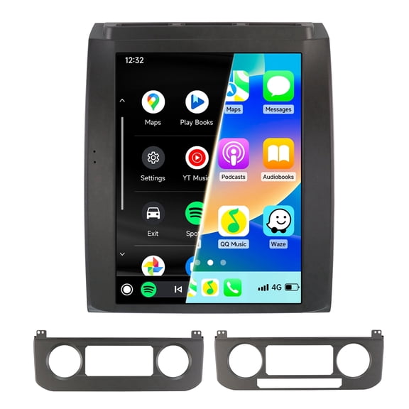 Hizpo Android 14 Apple CarPlay 4+64GB FM AM RDS Car Stereo Radio For Ford F-150 F150 2015-2020 Bluetooth WiFi AUX 8 Core 12.1" Touch Screen Head Unit Multimedia GPS Navigation In-Dash