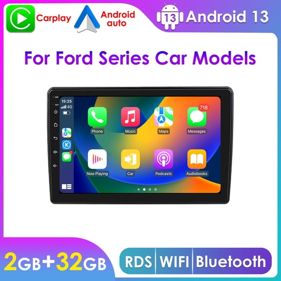 Hizpo Apple CarPlay Android 13 Car Stereo Radio For Ford F-150 2004 2005-2008, F-250/F-350/F-450/F-550 2008-2016 Bluetooth 2+32GB WiFi AUX 9" Touch Screen Head Unit Multimedia GPS Navigation Player
