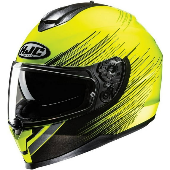 HJC C70 Sway Motorcycle Helmet Hi-Vis LG