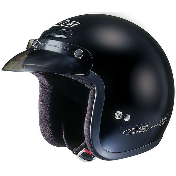 Hjc Helmets CS-5N Solid Helmet (Medium, Black)