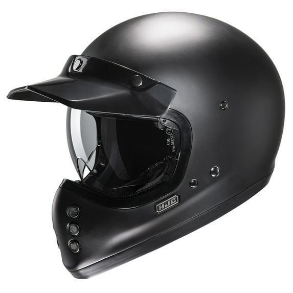 HJC V60 Solid Motorcycle Helmet Semi-Flat Black MD