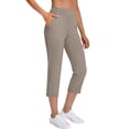 thumbnail image 1 of Hjlmsx Capri Pants for Women High Waist Straight Leg Stretch Pants Summer Work Golf Capris with Pockets, 1 of 7