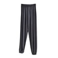 thumbnail image 1 of Hjlmsx Women's Home Pajamas Pants Elastic Waist Cuffed Hem Soft Lounge Pants Casual Loose Fit Sleep Pajama Bottoms with Pockets Daily Wear, 1 of 5