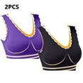 thumbnail image 1 of Hjlmsx Workout Bras for Women Comfort Support and Lift Full Coverage Back Fat Bras No Underwire Push Up Bra Large Bust Bras, 1 of 9