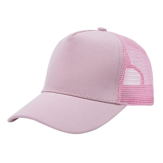Hjtefg Baby Baseball Cap - Breathable Mesh Toddler Hat for Boys & Girls, Lightweight Sun Hat for Outdoor Play, Adjustable Sport Cap, Comfortable Kids' Headwear,Color: Pink Size: One Size