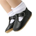 thumbnail image 1 of Hjtefg Baby Girls Soft Sole Sandals - Comfortable Breathable Slippers 0-18 Months, Lightweight Flexible Shoes for Little Feet,Color: 1-Black Size: 12-18 Months, 1 of 9