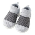 thumbnail image 1 of Hjtefg Baby Soft Sole Sneakers - Breathable First Shoes for Toddler Boys Girls, Comfortable Everyday Casual Wear, Lightweight Flexible Soles,Color: 1-Grey Size: 10, 1 of 4
