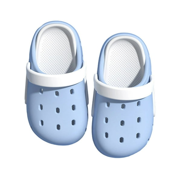 Hjtefg Boys Casual Slides - Kids Lightweight Breathable Shoes, Soft Sole Comfortable Wear for Toddler Daily Use, Comfortable Kids' Daily Wear,Color: Sky Blue Size: 2-3 Years