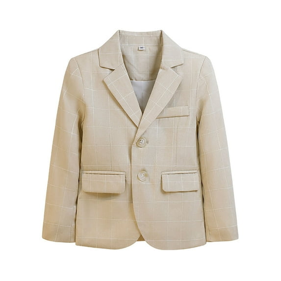 Hjtefg Boys' Tailored Jacket - Classic Children's Suit Coat for Fall, Lightweight Comfortable Outerwear with Refined Styling,Color: H Size: 10-11 Years