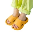 thumbnail image 1 of Hjtefg Children's Sandals and Slippers for Girls, Thick-Bottomed Breathable Baby Slippers, Cute Soft-Soled Indoor Shoes for Toddlers, Comfy Bath Slippers for Kids,Color: Yellow Size: 5-5.5 Years, 1 of 8