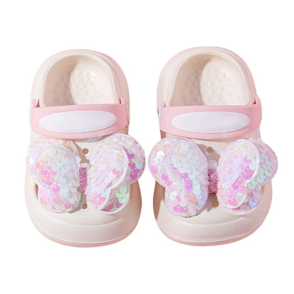 Hjtefg Girls' Cartoon Sandals, Toddler Cute Openwork Footwear, Lightweight Breathable Shoes for Kids, Openwork Toddler Footwear,Color: White Size: 3.5-4 Years